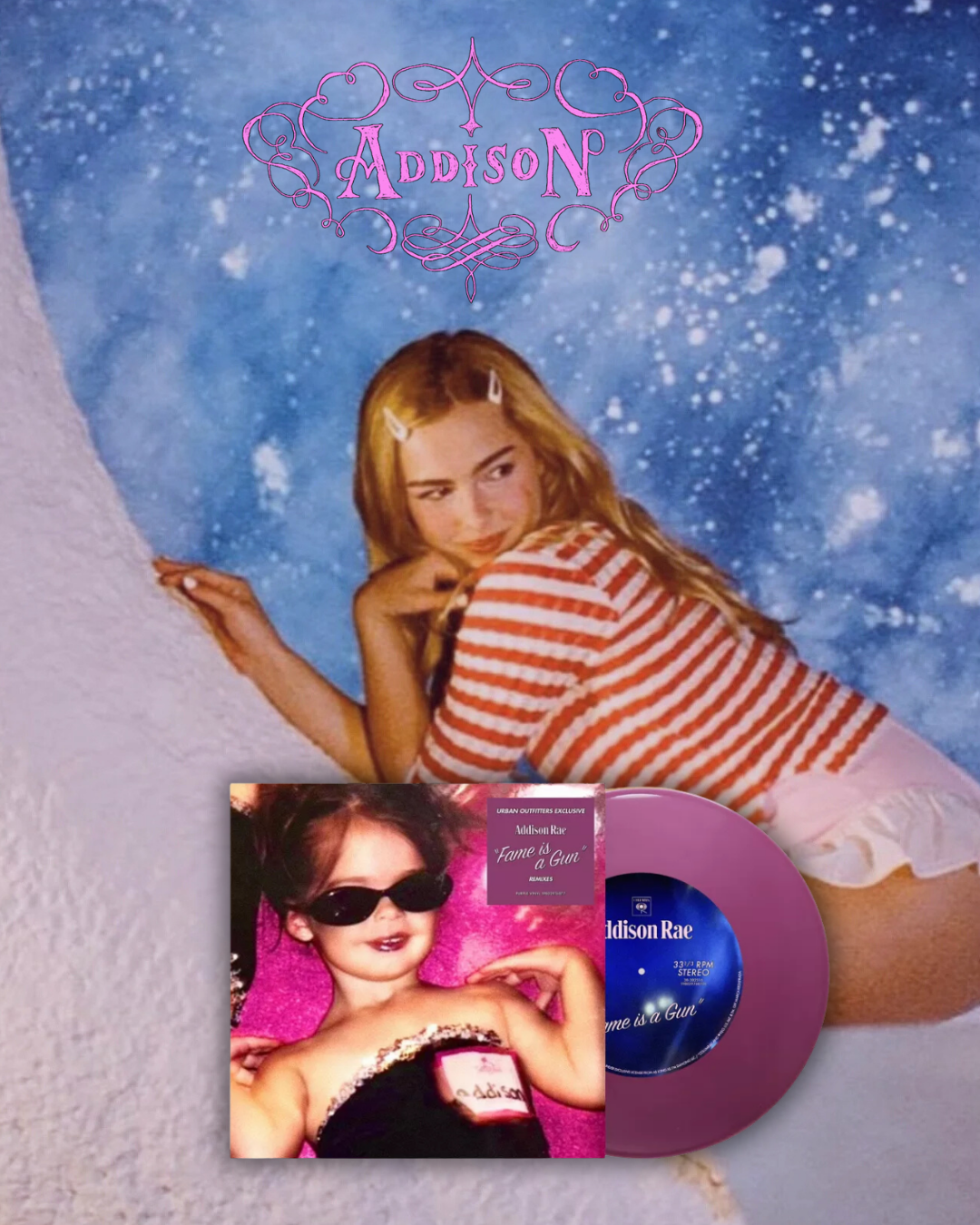 Addison Rae - Fame Is a Gun 單曲膠