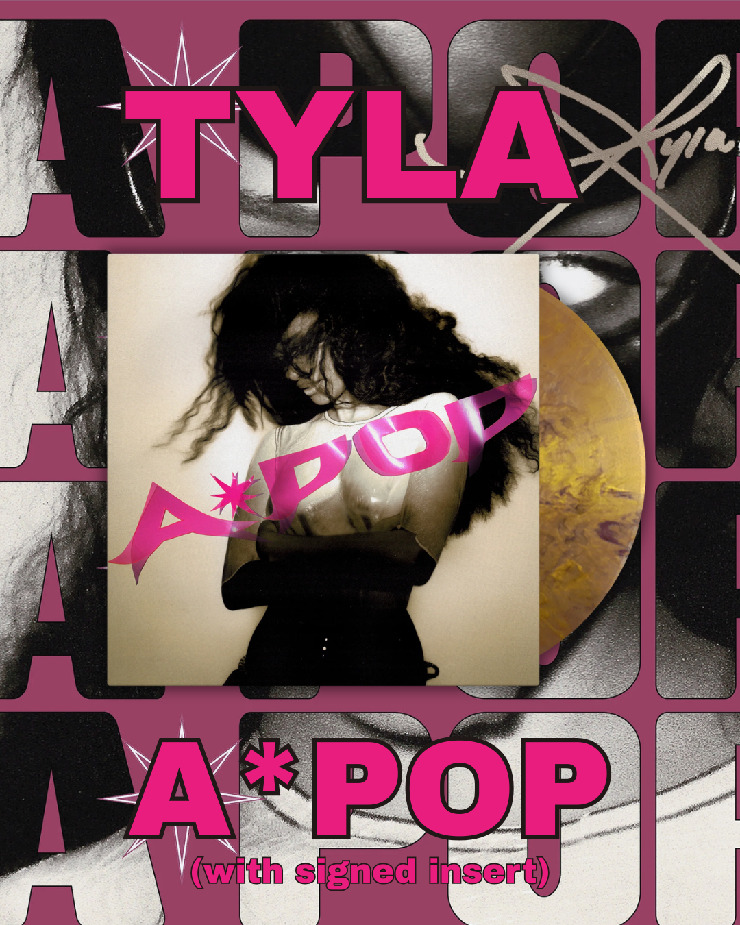 TYLA - A*POP 簽名金膠