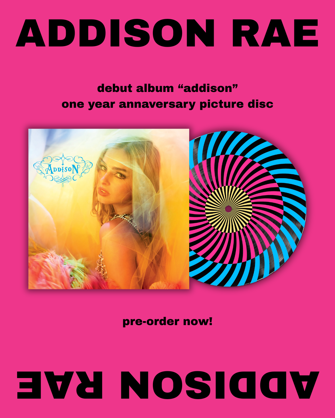Addison Rae - Addison 一週年紀念圖膠